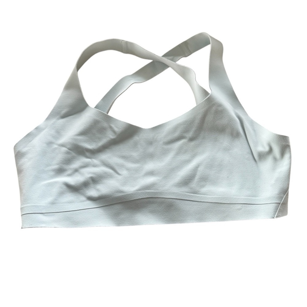 Athleta Light Blue Seamless Racerback Bra with Medium Support